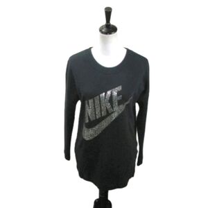 NIKE Silver Graphic Long Sleeve Sweatshirt Size Small